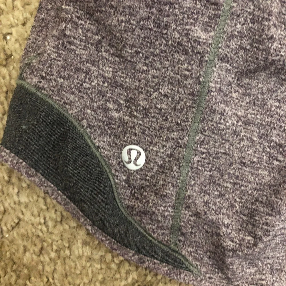 lululemon athletica Heathered Gray Running Shorts Size 6